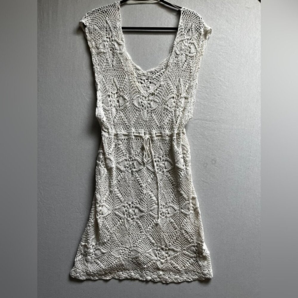 Oysho Elegant Crochet Knit Dress Sz L